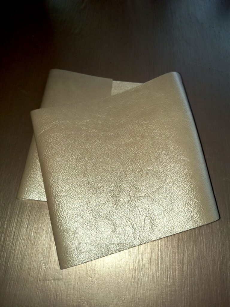 Shimmer leather used to recover cookbooks