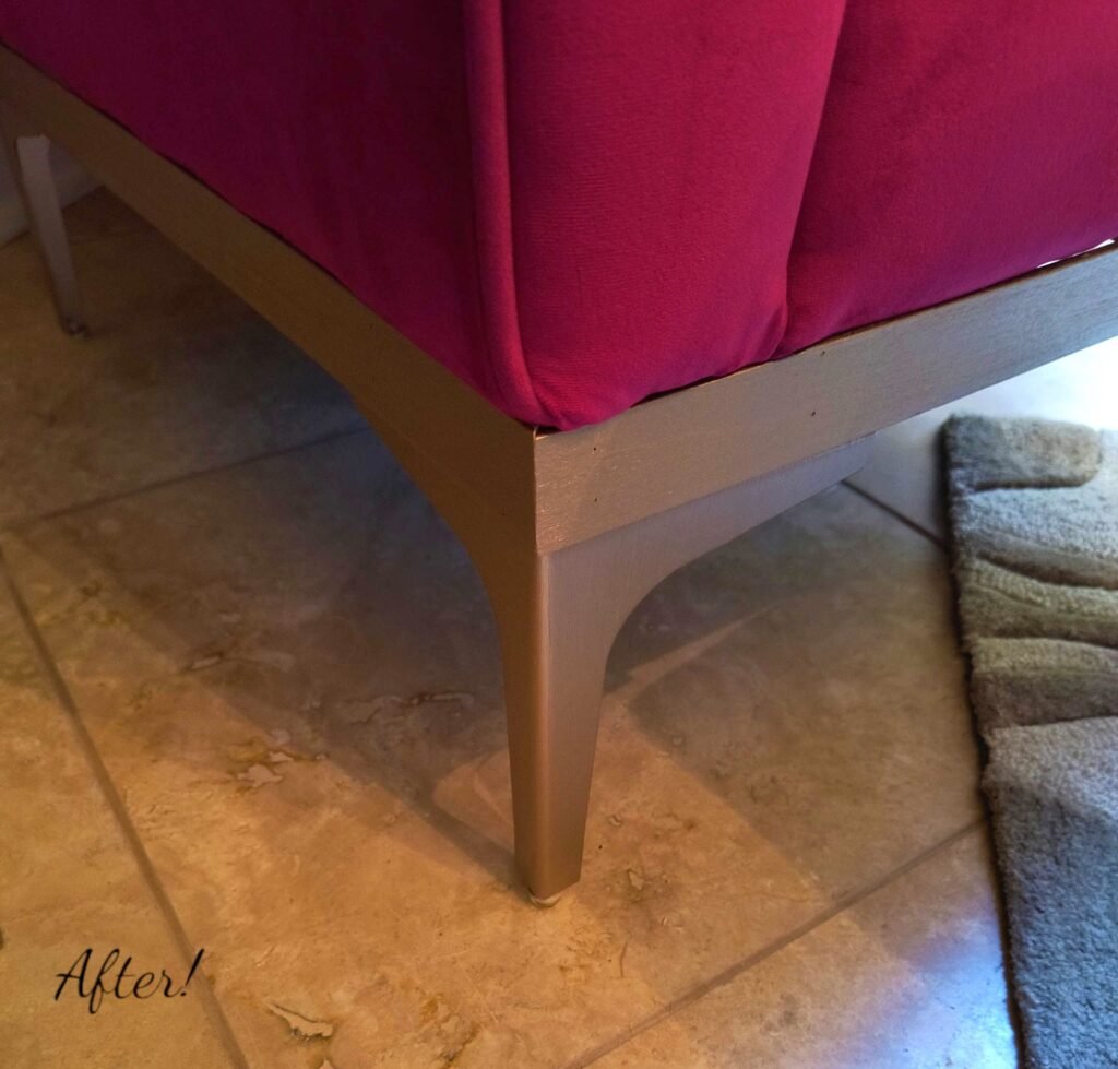 DIY Make 7" Metal Furniture Legs Work When You Need 9"