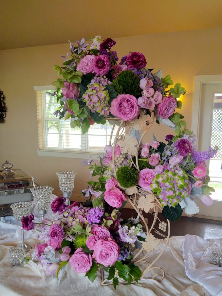 Lavender floral arrangement for DIY Celebration of Life Ceremony