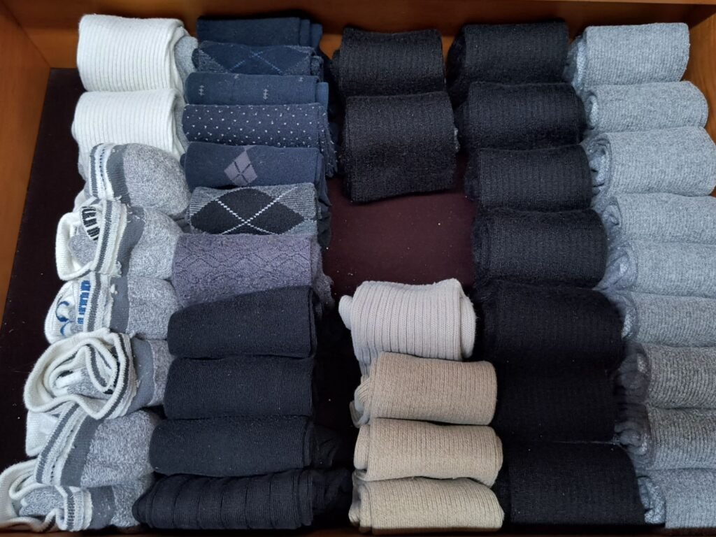 Organized sock drawer